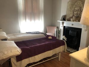 Couples massage treatment room  at Ethos Hair & Beauty in York