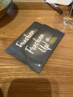 Biodegradable cleaning wipes  at Mallow - Canary Wharf in East London