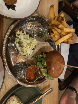 Tempeh burger   at Mallow - Canary Wharf in East London