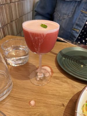 Raspberry basil margarita   at Mallow - Canary Wharf in East London
