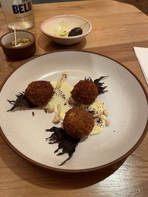 Miso croquettes   at Mallow - Canary Wharf in East London