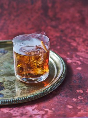 smokey mulled negroni at Mallow - Canary Wharf in East London