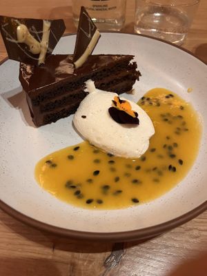 A dream: Sachertorte  at Mallow - Canary Wharf in East London