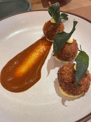 Croquettes  at Mallow - Canary Wharf in East London