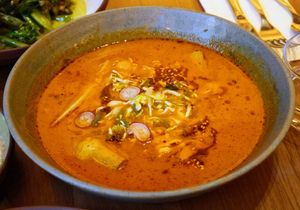artichoke pozole at Mallow - Canary Wharf in East London