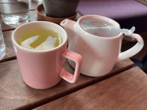 Fresh Mint tea  at Mallow - Canary Wharf in East London