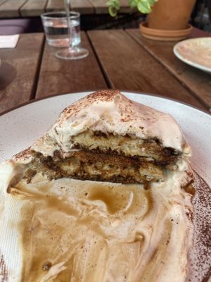 Tiramisu pancakes  at Mallow - Canary Wharf in East London