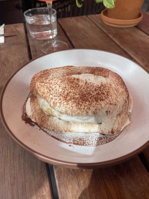 Tiramisu pancakes  at Mallow - Canary Wharf in East London