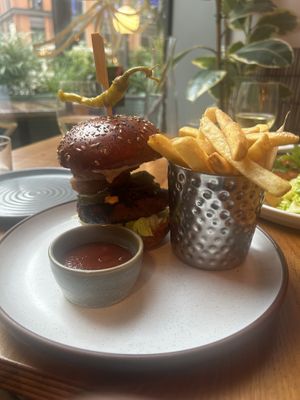 Burger  at Mallow - Canary Wharf in East London