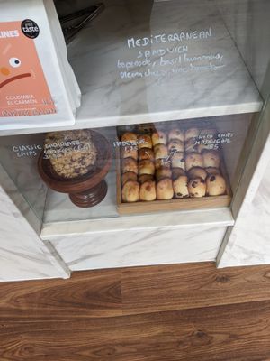 Madeline's and massive cookies at TheDorkyFrench Vegan Bakery in Glasgow