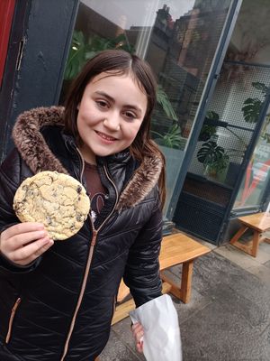 Vegan cookie at TheDorkyFrench Vegan Bakery in Glasgow