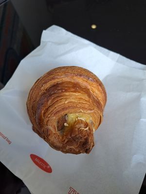 Would get this again x 10000000 😍 ham and cheeze croissant! at TheDorkyFrench Vegan Bakery in Glasgow