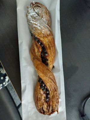 Crispy choco viennoiserie at TheDorkyFrench Vegan Bakery in Glasgow