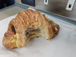 Ham and cheese croissant.  So good! at TheDorkyFrench Vegan Bakery in Glasgow
