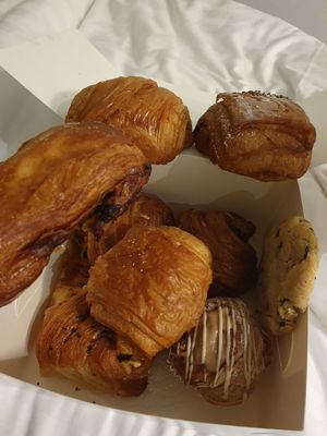 An obscene amount of pastry at TheDorkyFrench Vegan Bakery in Glasgow