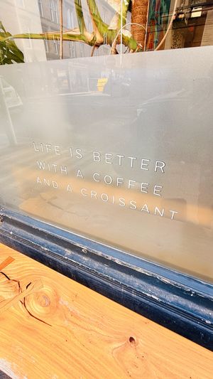 Yes, yes, it is. 🥰☕️🥐  at TheDorkyFrench Vegan Bakery in Glasgow