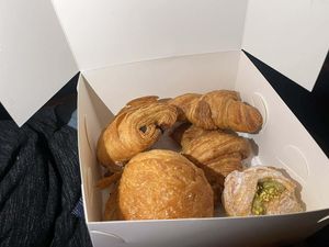 Selection of goodies   at TheDorkyFrench Vegan Bakery in Glasgow