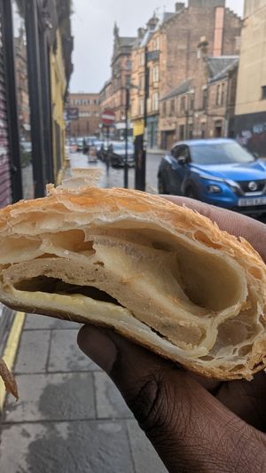 Ham and cheese style at TheDorkyFrench Vegan Bakery in Glasgow