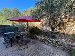 terrasse at Chez Ventura in Barjols