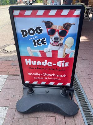 Veganes Eis für unsere Vierbeiner   at Eiscafe Riva in Norden