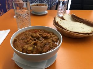 Vegan goulash  at veganaf in Banska Bystrica