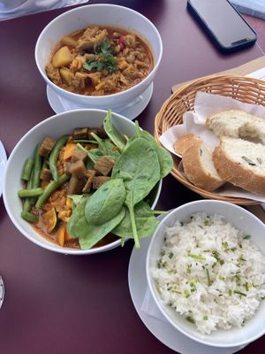 Curry and Goulash  at veganaf in Banska Bystrica
