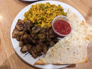 Scramble and potatoes at Webster's Cafe in State College