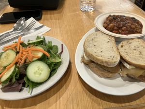 Wuthering Heights, vegan chili and side salad  at Webster's Cafe in State College