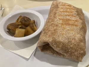 Brave New world with tofu, kale, and  BBQ sauce.  at Webster's Cafe in State College