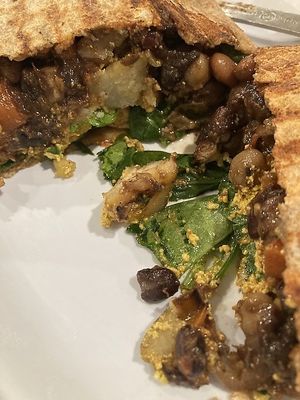 100 years of solitude: tofu, baked beans, potatoes  at Webster's Cafe in State College