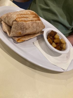 House on Mango Street: scrambled tofu, fajita veggies, and salsa at Webster's Cafe in State College