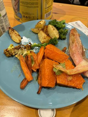 Seasonal veg perfectly cooked   at A Casa di Francesco in Palermo