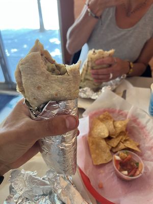 Vegan burrito   at Los Gallos Taqueria in Boulder Creek
