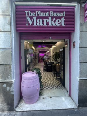 Entrance  at The Plant-Based Market in Barcelona