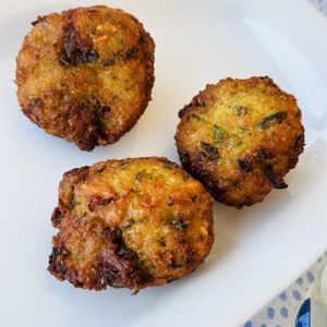 Zucchini fried balls   at T' Agnantio in Nikitas