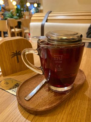 Fruit tea 3:90€  at Hulala in Dusseldorf
