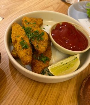 Chicken dippers  at Hulala in Dusseldorf