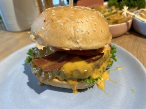 Bacon burgerrs  at Hulala in Dusseldorf