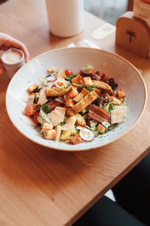 Caesar's Sunshine Salad at Hulala in Dusseldorf