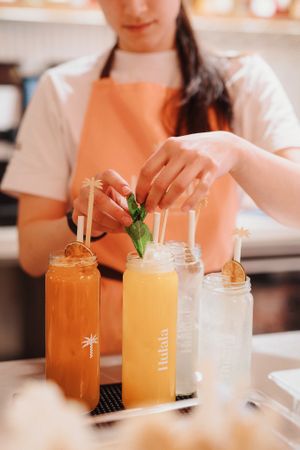 Enjoy fresh handcrafted Drinks. at Hulala in Dusseldorf