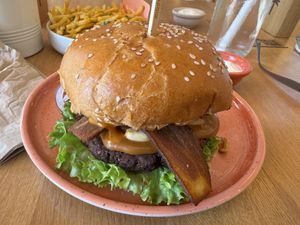 Peanut butter bacon sandwich - not bad, not great  at Hulala in Dusseldorf