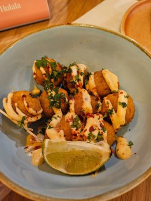 'Chili Cheeze Balls' (5.90) at Hulala in Dusseldorf