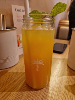 Peach mint lemonade at Hulala in Dusseldorf