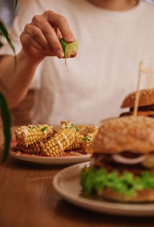 Fresh cut California Cornribs at Hulala in Dusseldorf