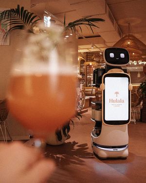 Say hi to our Roboter! :) at Hulala in Dusseldorf