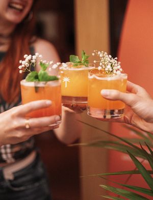 Cocktails with friends at Hulala in Dusseldorf