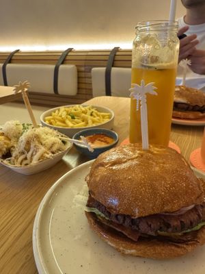 BBQ Burger with vegan Bacon  at Hulala in Dusseldorf