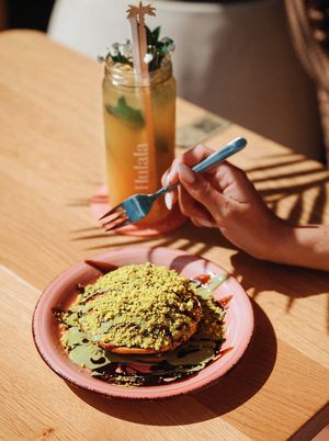 veganes gebackenes Eis at Hulala in Dusseldorf