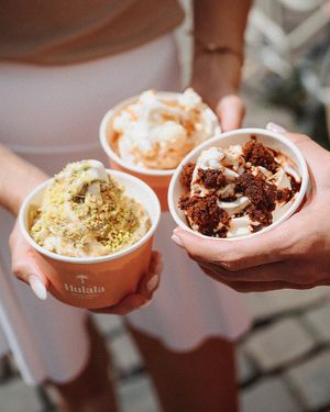 vegan softice at Hulala in Dusseldorf