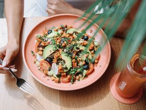 Venice Garden Salad (vegan) at Hulala in Dusseldorf